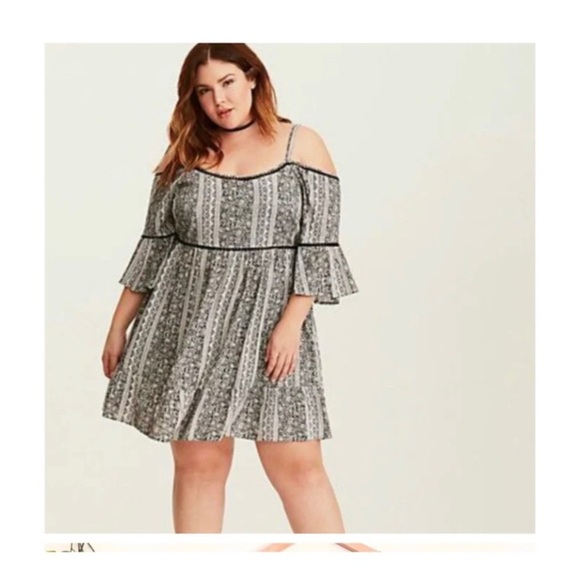 TORRID Boho Print Mini Dress - Picture 2 of 10